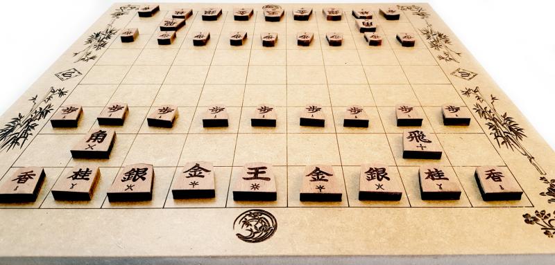 1 Pc Shogi Tabuleiro Xadrez Japonês Jogo De Tabuleiro Shogi Set