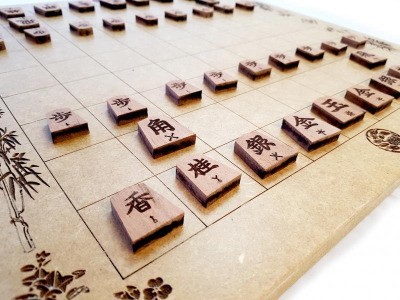 1 Conjunto De Jogo De Tabuleiro De Xadrez De Shogi Japonês